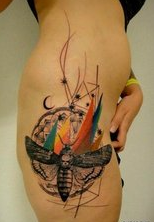 美女大腿纹身